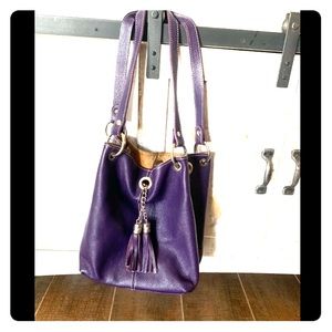Purple Leather Purse